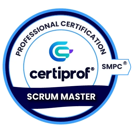 Vista previa de la insignia Scrum Master